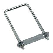 HOMECARE PRODUCTS 0.37 x 3 x 7 in. Steel Square U-Bolt HO150859